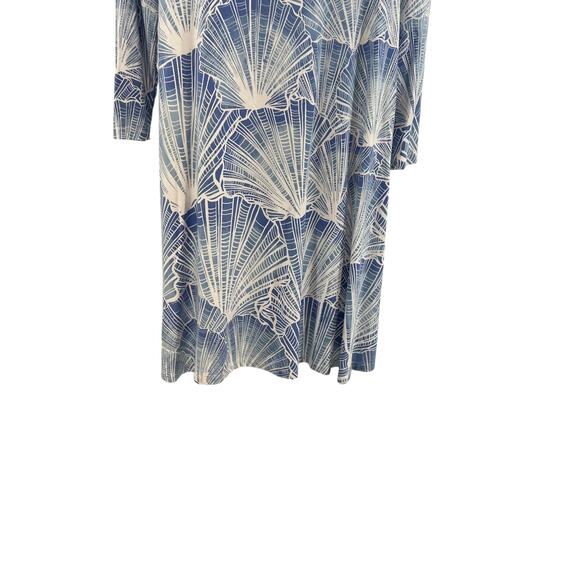Tori Richard Honolulu Jersey Mini Dress Seashell‎ Print Blue Size Small - Picture 8 of 10